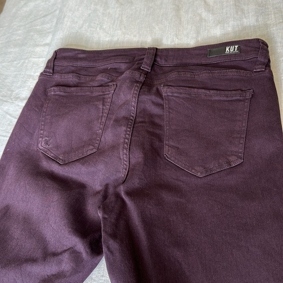 Kut raw hem plum colored jeans - Picture 6 of 10